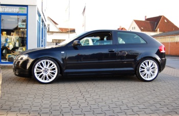 ATF-Tuning Audi A3: Gewindefahrwerk, Barracuda Tzunamee in 8x19" mit 225/35-19