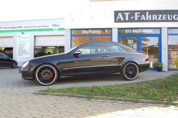 ATF-Tuning CLK: Tieferlegung, 20" hauseigene Auspuffanlage