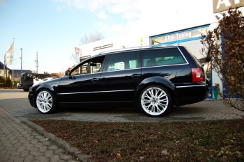 ATF-Tuning VW Passat: Tieferlegung, Vorne 8x19" Barracuda Tzunamee mit 225/35-19, Hinten 9x19" Barracuda Tzunamee mit 225/35-19, Dayline Tagfahrlicht-Scheinwerfer